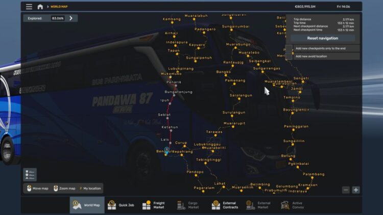 Map Sitinjau Lauik V20 Update Bengkulu ETS2 1.36 to 1.57