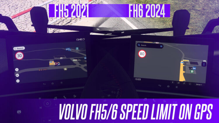 VOLVO FH5/6 Speed Limit on GPS v1.0 (1.56-1.57.x)