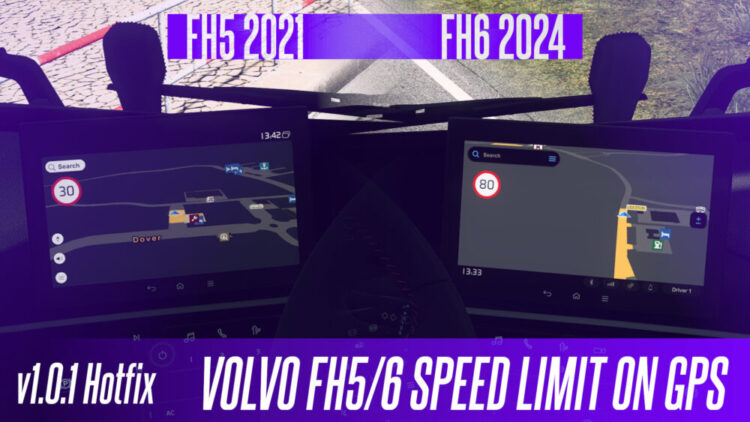 VOLVO FH5/6 Speed Limit on GPS v1.0.1 Hotfix (1.56-1.57.x)
