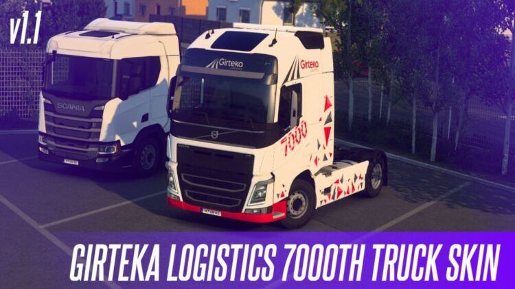 Girteka Logistics 7000th Truck Special Skin v1.1 (1.57.x)