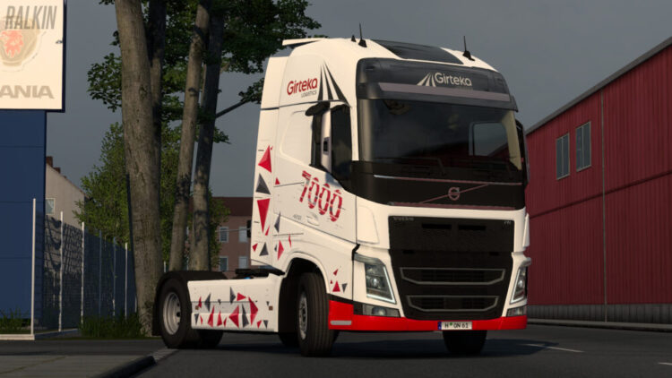 Girteka Logistics 7000th Truck Special Skin v1.1 (1.57.x)