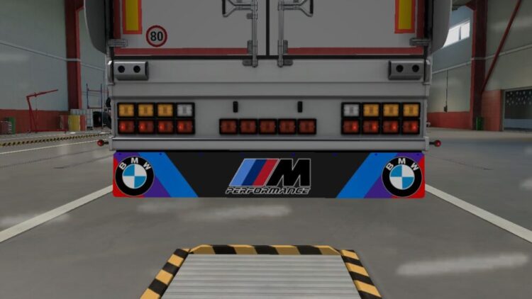 ETS2 BMW Trailer Skin and Mudflaps 2.0