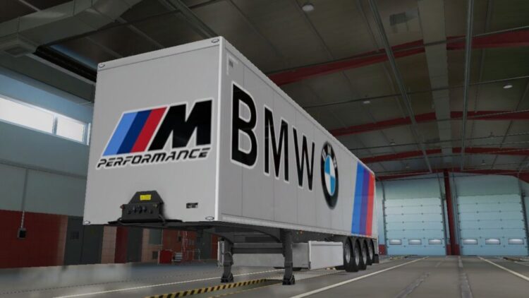 ETS2 BMW Trailer Skin and Mudflaps 2.0