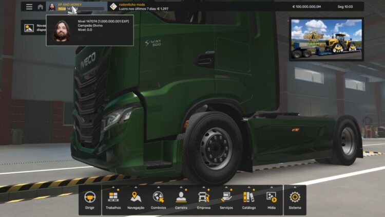 XP AND MONEY ETS2 BY RODONITCHO MODS 1.0 1.50 1.56 05 09 2025