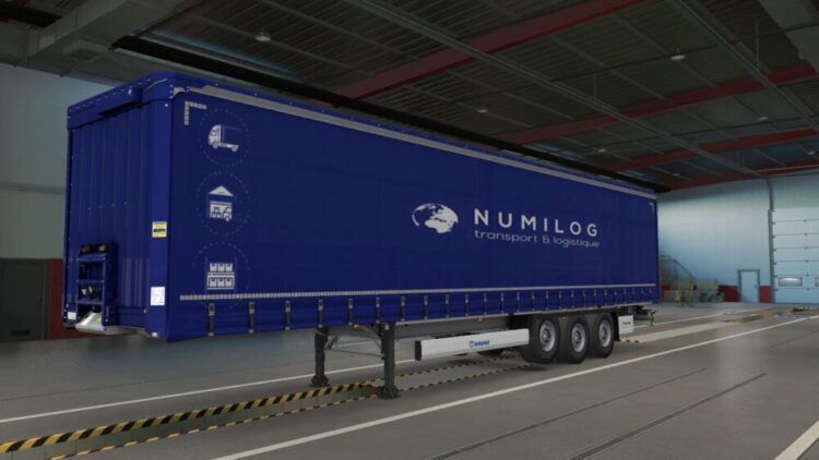 SKIN Numilog Krone ProfiLiner Trailer – Algerian Blue