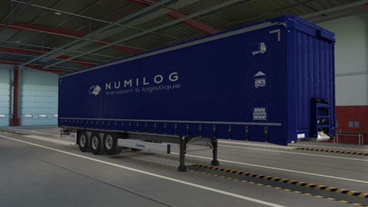SKIN Numilog Krone ProfiLiner Trailer – Algerian Blue