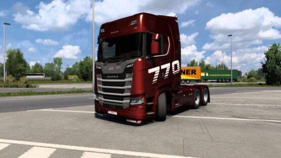 Scania 770 V8 open pipe sound