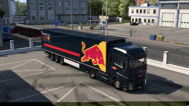 F1 Red Bull Racing Trailer + Ford F-max pack skin