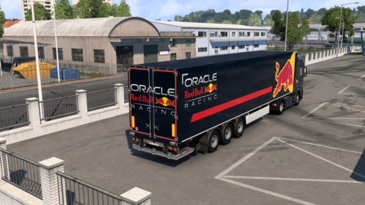 F1 Red Bull Racing Trailer + Ford F-max pack skin