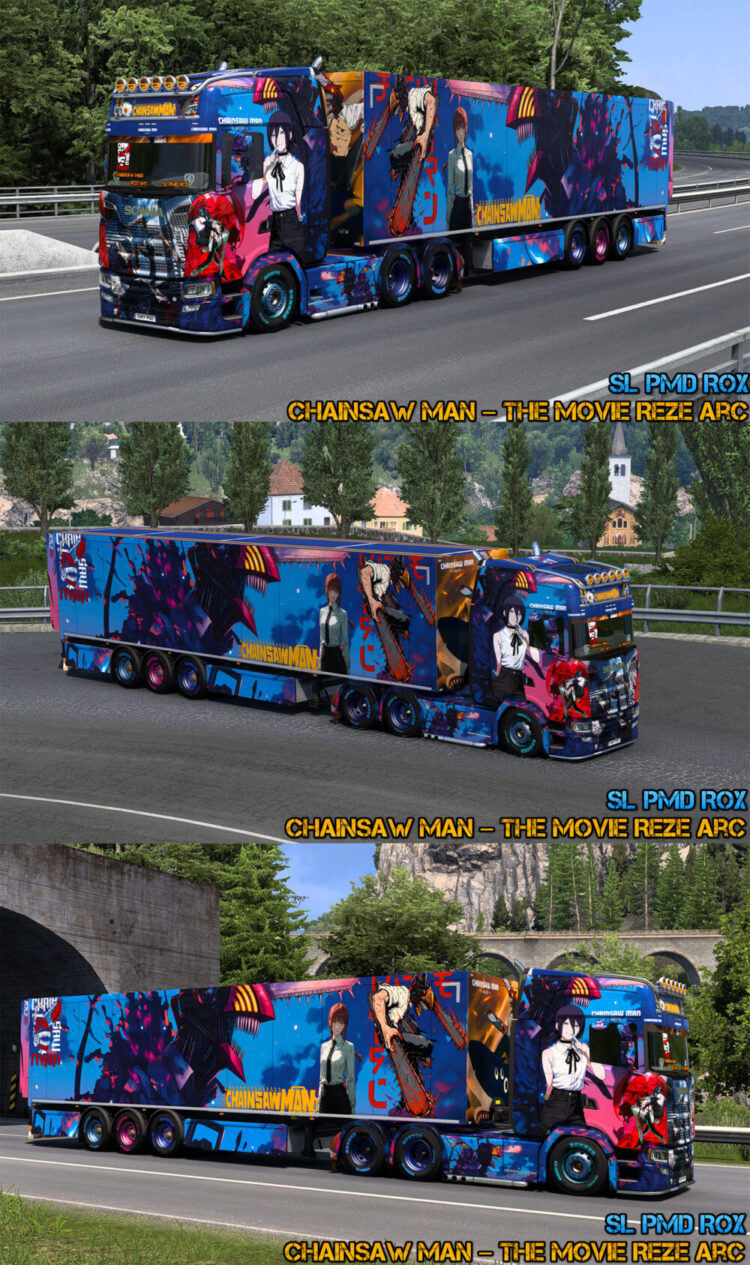 Scania Chainsaw Man The Movie Reze Arc Skin