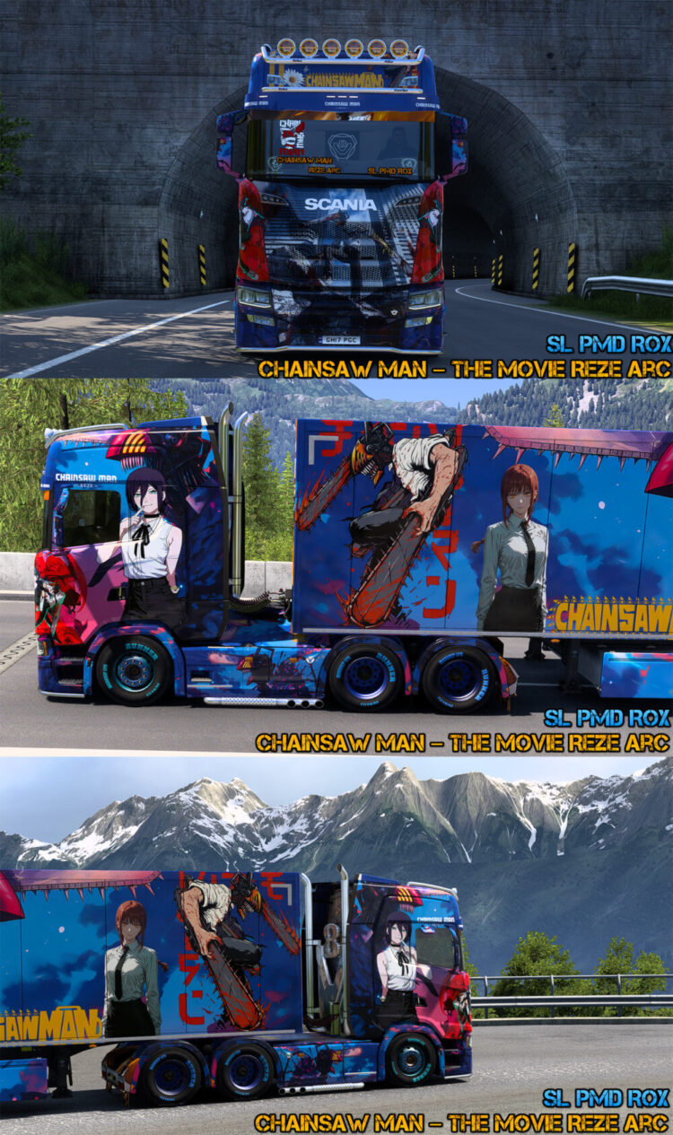 Scania Chainsaw Man The Movie Reze Arc Skin