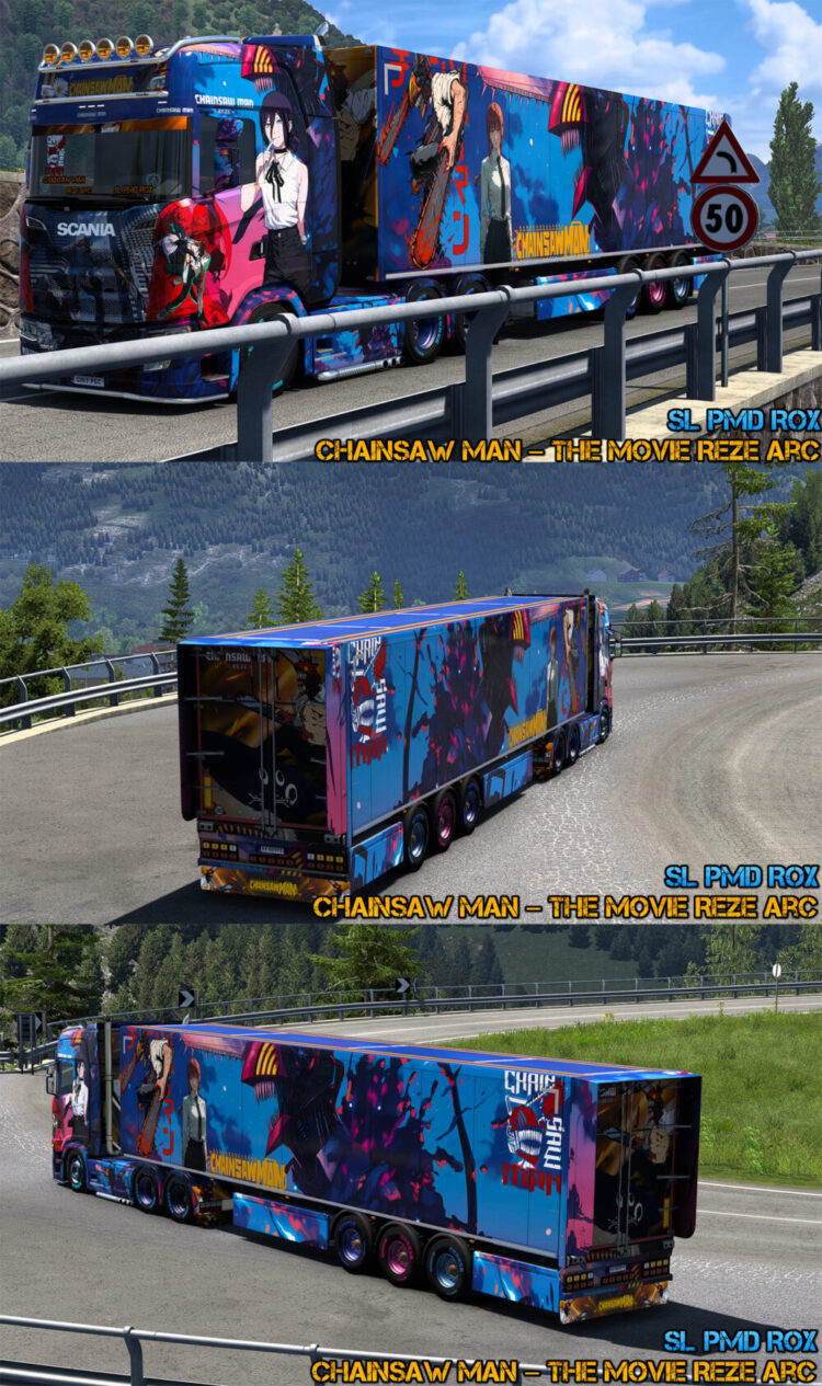 Scania Chainsaw Man The Movie Reze Arc Skin