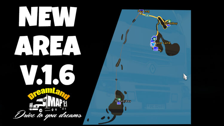 [ETS 2] DreamLand Map v1.6.0 / 1.57 | 1:1 Scale