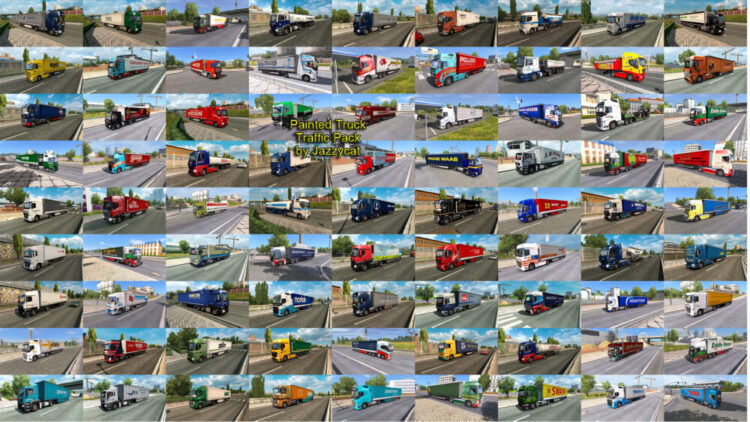 Painted Truck Traffic Pack by Jazzycat v18.7.12