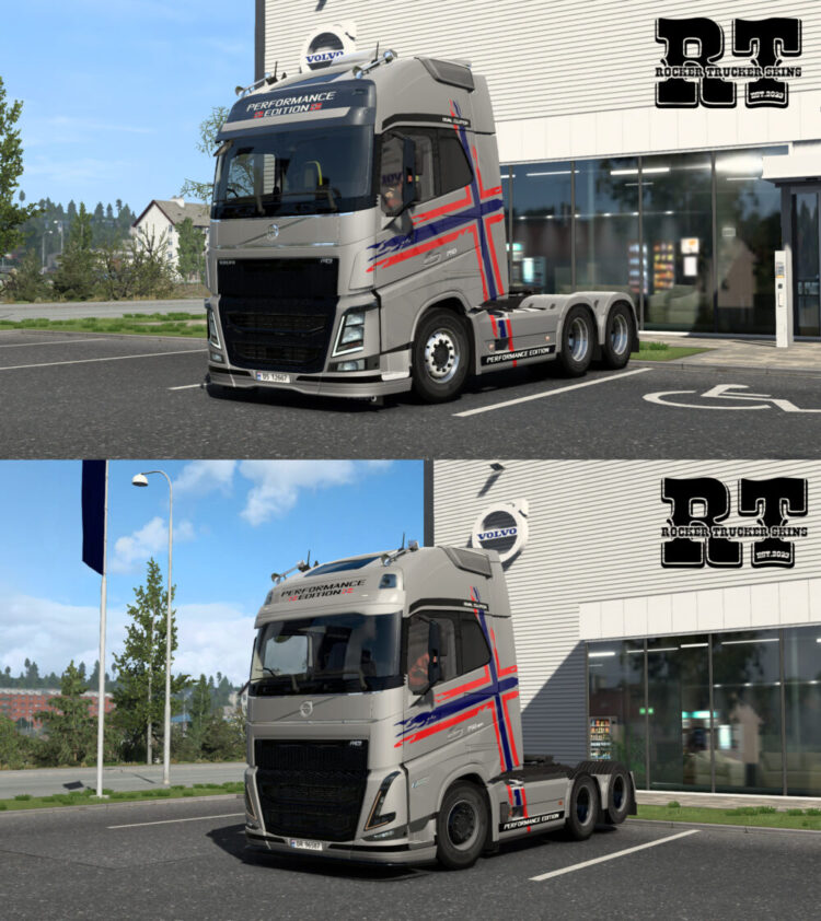 Volvo Perfomance Norway Edition Skins for Volvo FH 4/5/6