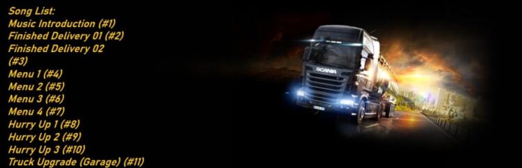 Original Soudtrack for ETS2 (For Modding)