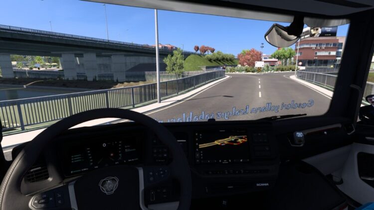 Ets2 glass writing mode M&uuml;sl&uuml;m Baba