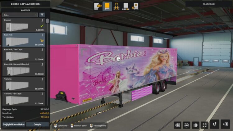 ETS2 Barbie Trailer Skin
