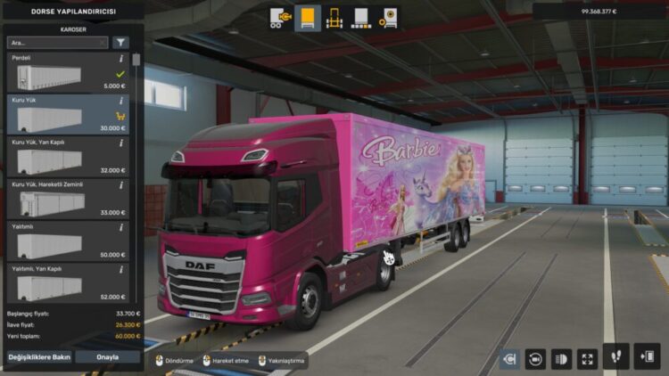 ETS2 Barbie Trailer Skin