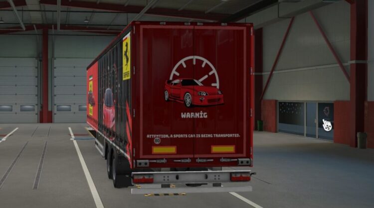๐๐ฅ ETS2 Ferrari Skin Mod โ Bring Italian Racing Spirit to Your Truck!