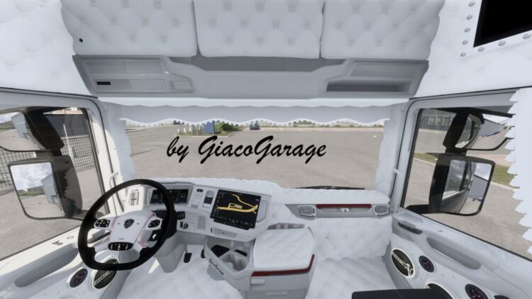 Interior Scania S padre pio italian style white