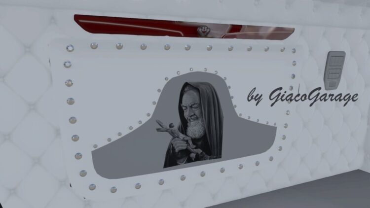 Interior Scania S padre pio italian style white