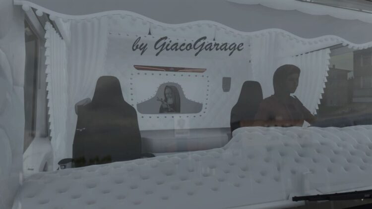 Interior Scania S padre pio italian style white
