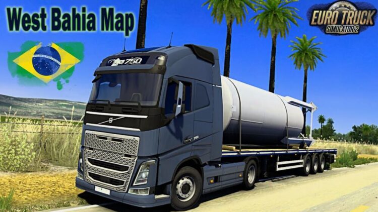 West Bahia Map Of Brazil For ETS2 1.58