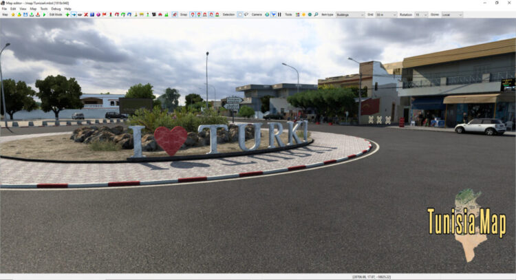Tunisia Map 1.2 for ETS2 version 1.58