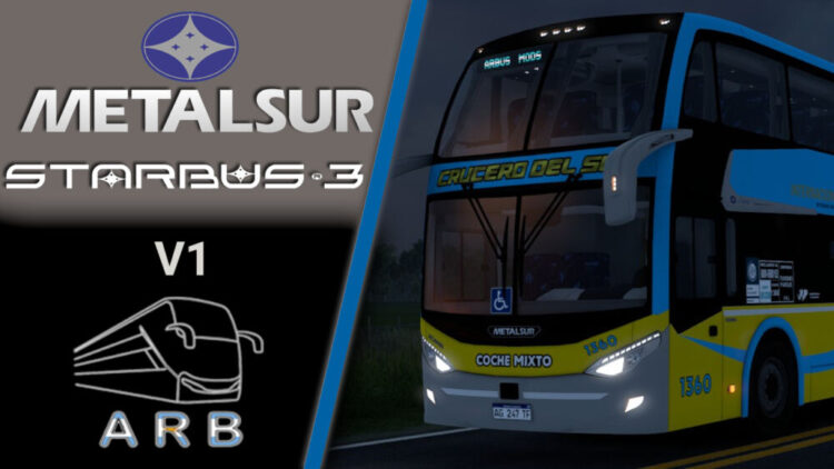 Metalsur Starbus 3 Scania V1 for ETS2 1.58