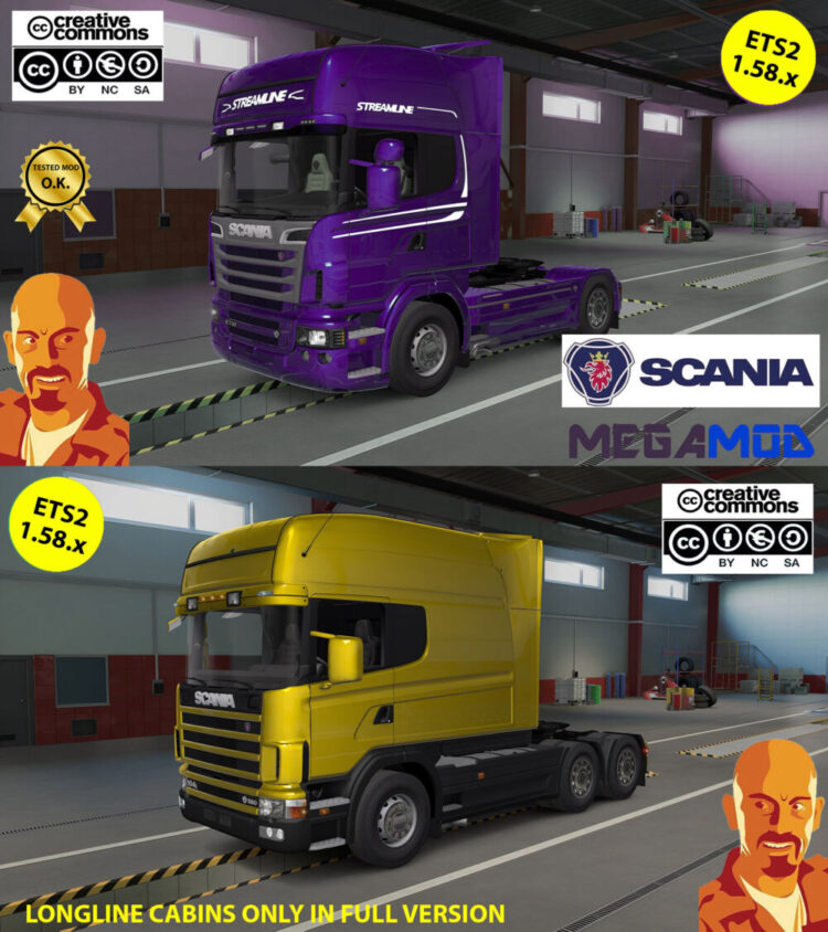 SCANIA MEGAMOD v7.0 ETS2 1.58.x