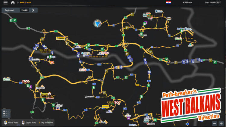 West Balkans Path-Breaker’s Direction (WBPD) Map v5.2