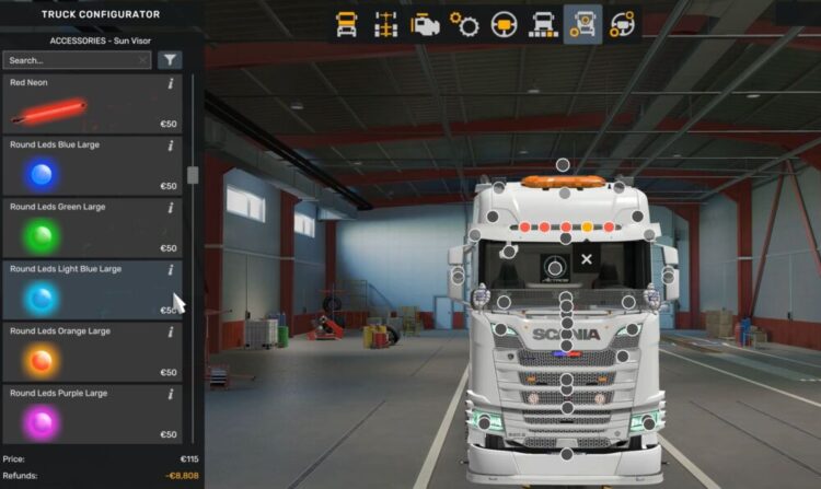 Mohamed Mano LED Tuning All trucks.scs