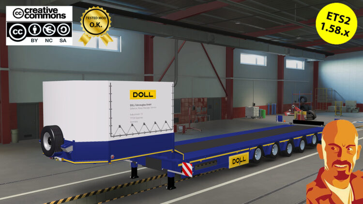 DOLL SPECIAL TRANSPORT TRAILER v4.0 ETS2 1.58.x