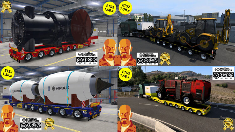 DOLL SPECIAL TRANSPORT TRAILER v4.0 ETS2 1.58.x