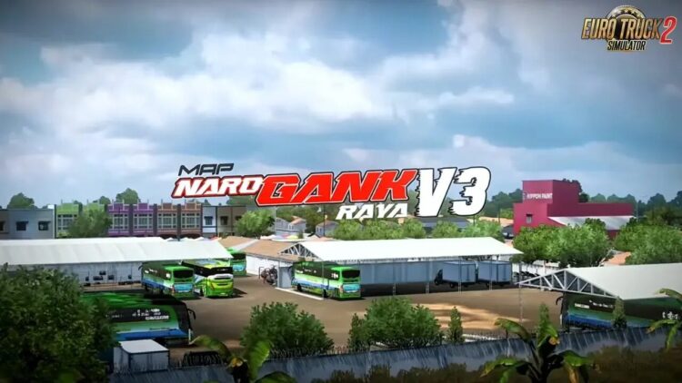 Map Narogong Raya v3 Save Game Profile ETS2 1.58