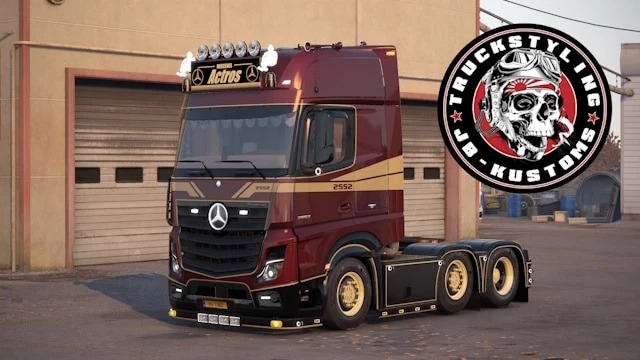 Actros MP4 Gold Edition Skin for Venus Mod v1.1