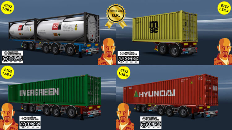D-TEC FLEXITRAILER TRAILER v10.0 ETS2 1.58