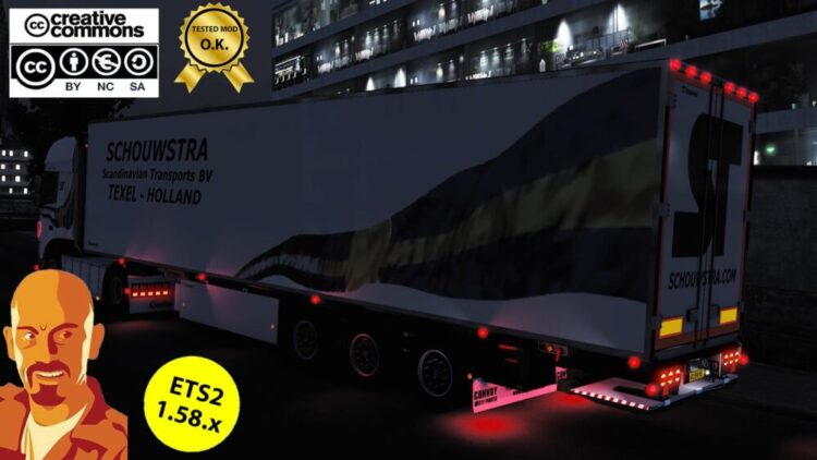 KRONE COOL LINER SCHOWSTRA TRAILERS ETS2 1.58.x