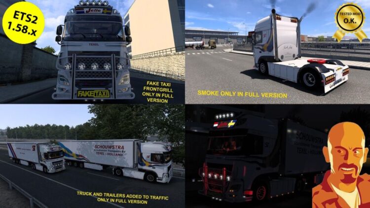 DAF XF MOULIN ROUGE SCHOWSTRA ETS2 1.58.x