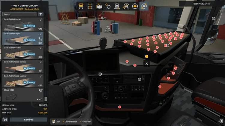 Truck Tables Pack v1.58