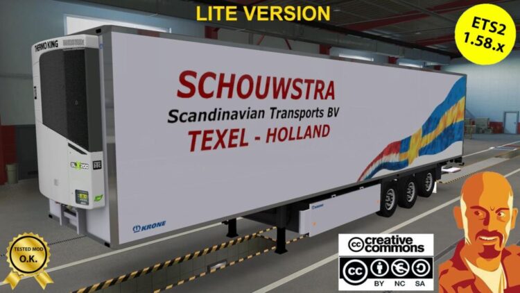KRONE COOL LINER SCHOWSTRA TRAILERS ETS2 1.58.x