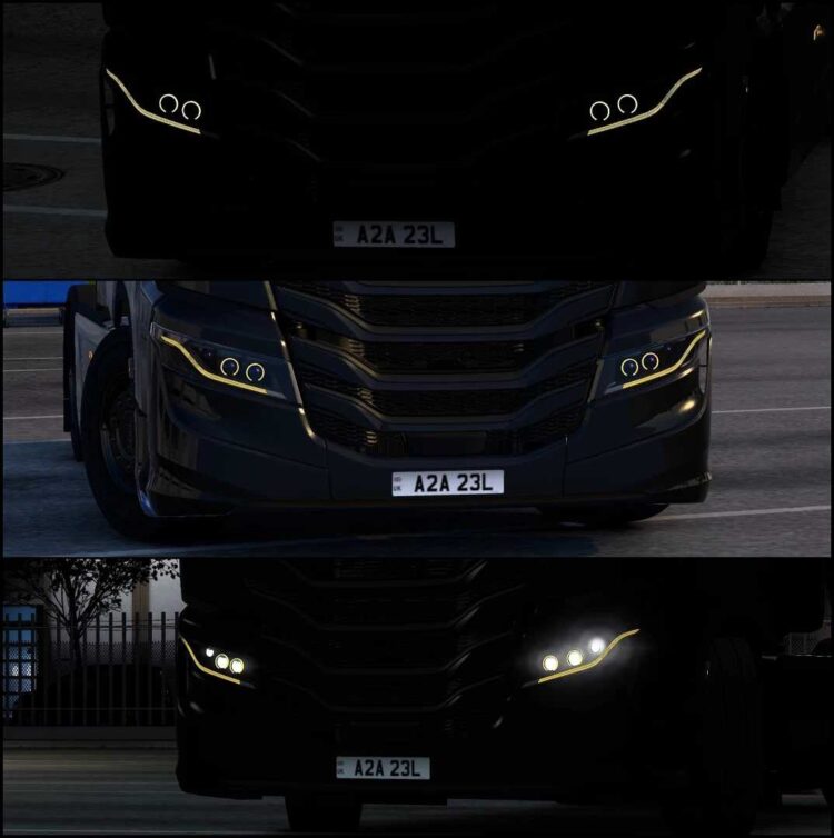 Custom Headlight for SCS Iveco S-Way v1.58
