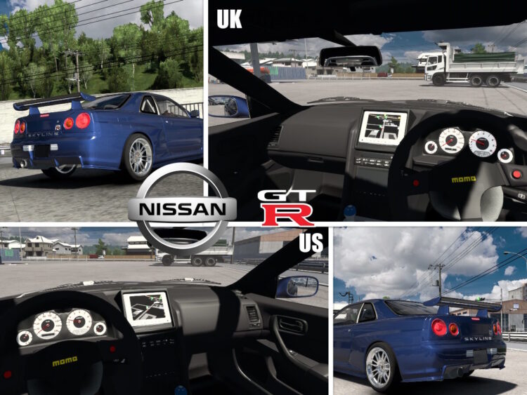 Nissan GTR R34 ETS2 1.49-1.58