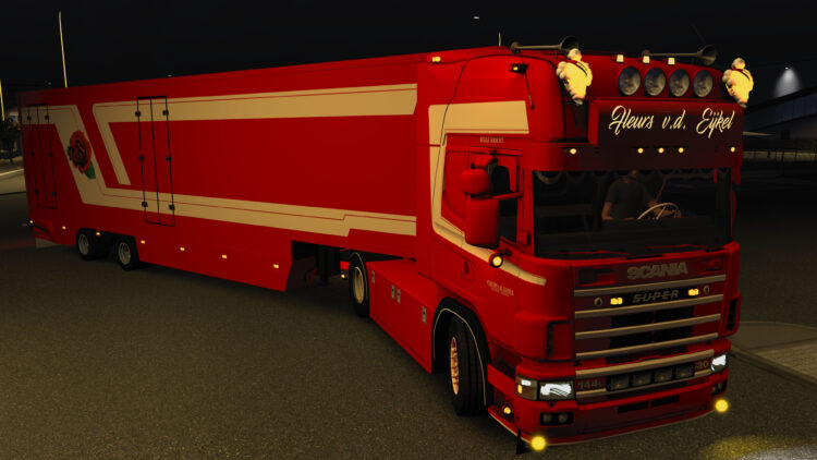SCANIA 164L FLOWERS AND TRAILER V2 1.58