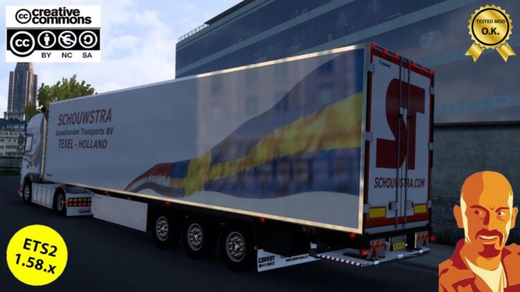 KRONE COOL LINER SCHOWSTRA TRAILERS ETS2 1.58.x
