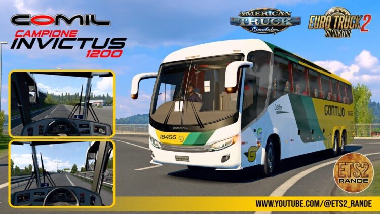 Comil Campione Invictus 1200 Bus Mod LHD+RHD ETS2 1.58