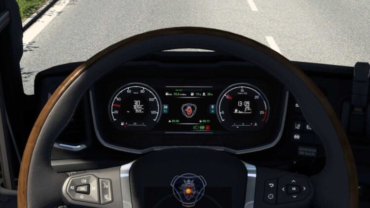 Scania NG Improved Dashboard v1.58