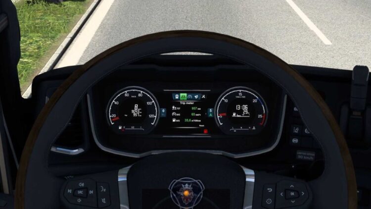 Scania NG Improved Dashboard v1.58