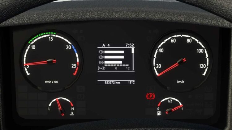 Scania Old Panel Realistic Dashboard Computer v1.58